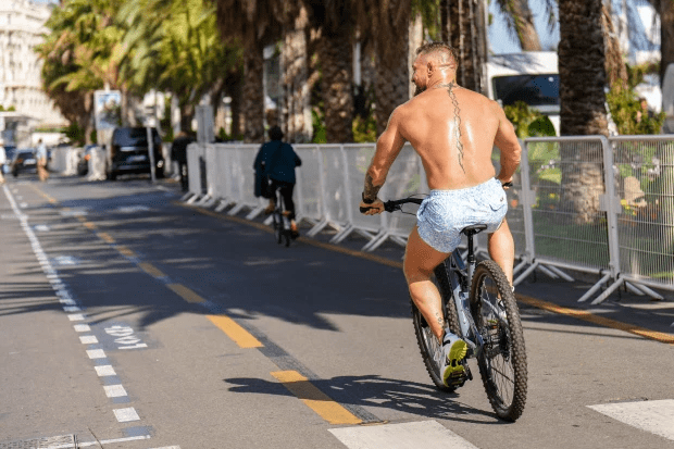 Conor on a bike ride in southern France last summer