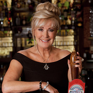 Her look was completely different from that of her glam character Liz McDonald