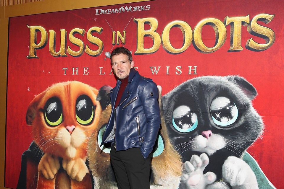 Antonio Banderas at the Puss In Boots: The Last Wish premiere in New York