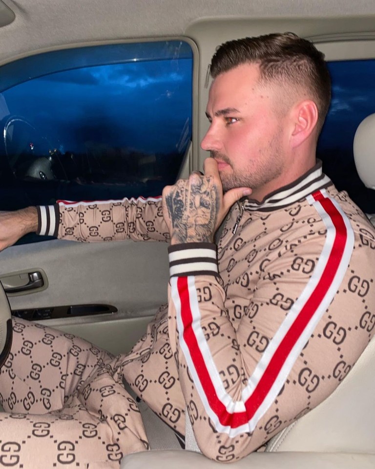 Carl Woods is no stranger to flaunting his designer clothing on social media