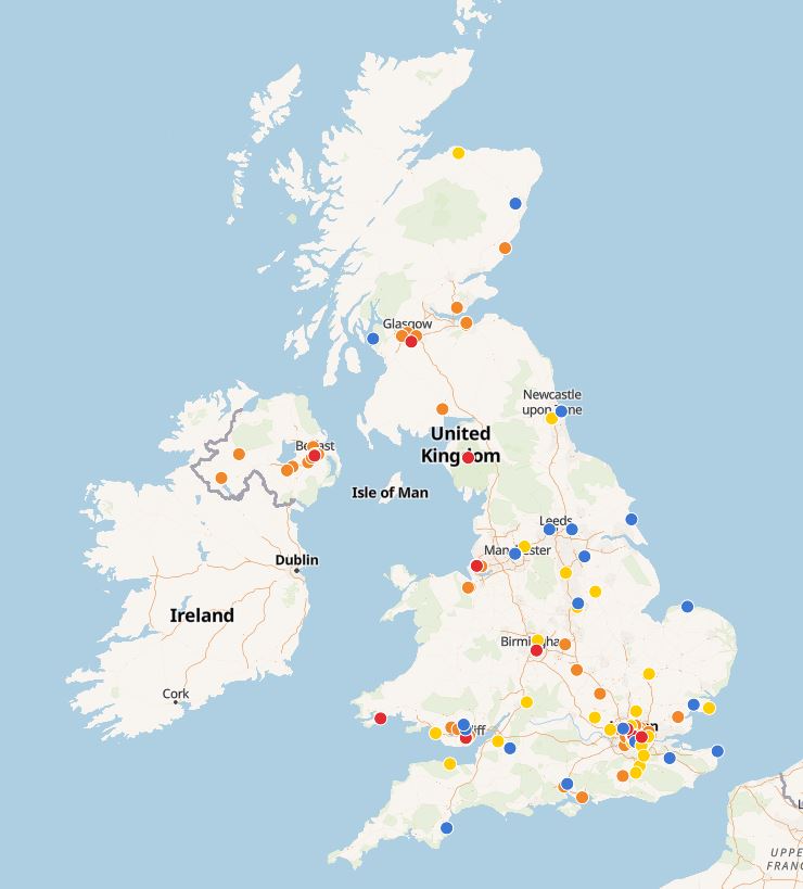 There are options for everyone in the family on the interactive map