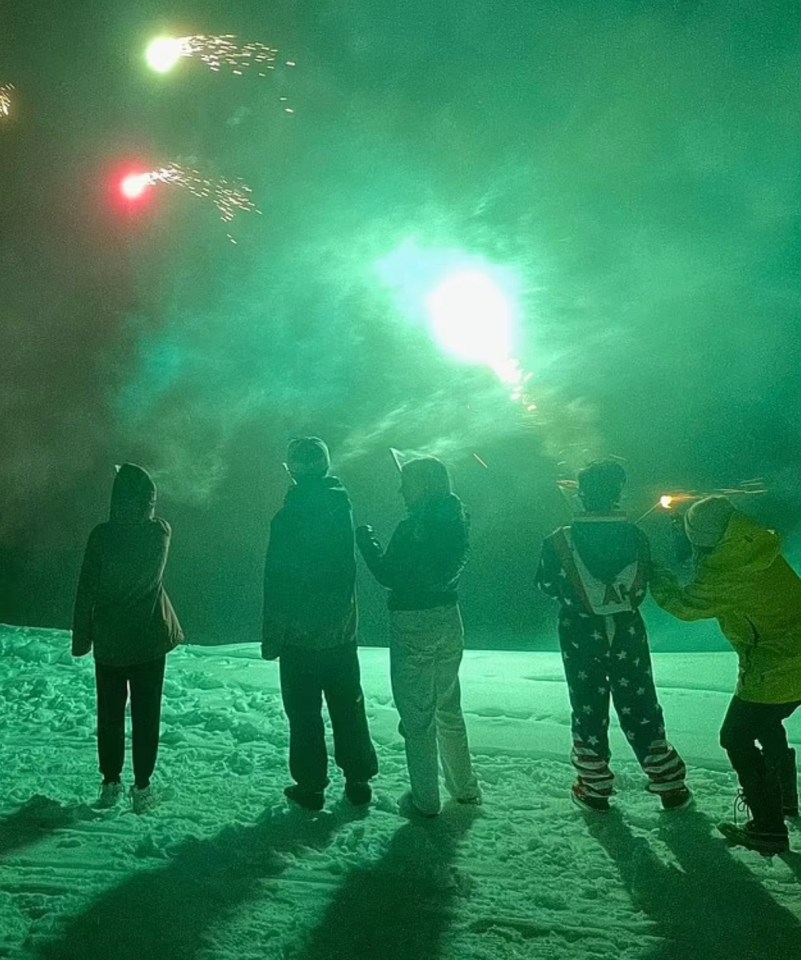 The rally driver spent Christmas with his wife and three kids in Canada