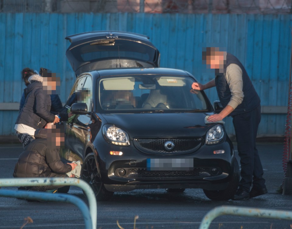 The wife-killer Albanian hires other migrants for his cash-in-hand business in a Waitrose car park