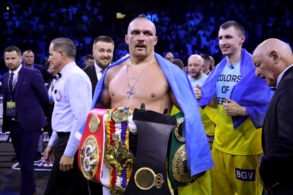 Usyk holds the WBA, IBF, WBO and The Ring heavyweight belts