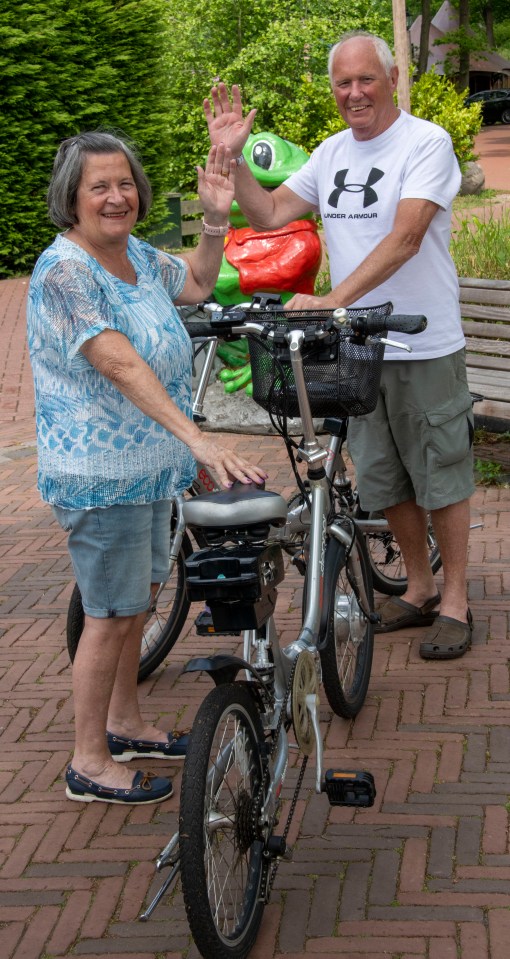 John and Pamela Totney like to get on their bike