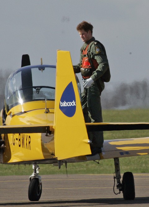 The Duke of Sussex, pictured on a Slingsby T67 Firefly, made claims in his book about his time in the military