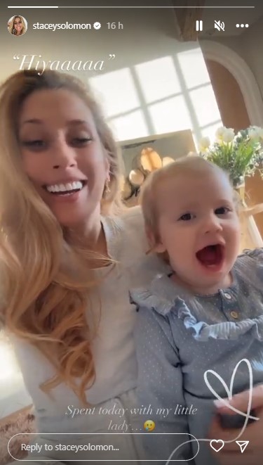 Pregnant Stacey Solomon has revealed adorable daughter Rose, aged one, speaking for the first time