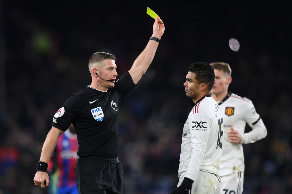 Casemiro will be suspended after picking up his fifth yellow card