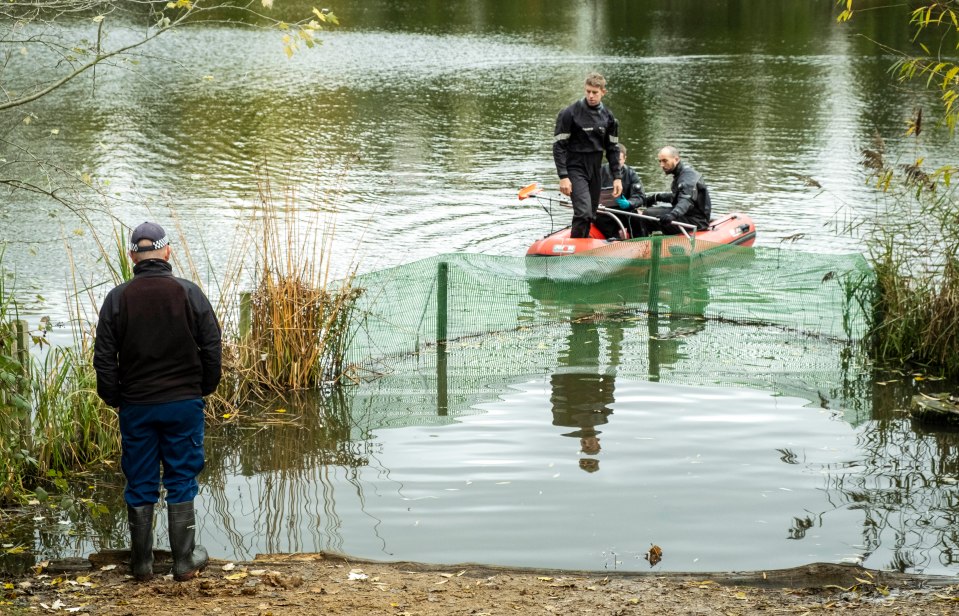 Cops had previously searched nearby bodies of water for a body, without success