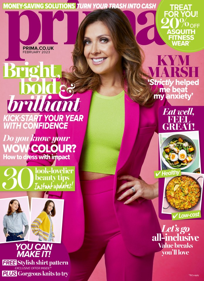 Kym Marsh stars on Prima February cover after speaking about her life and career