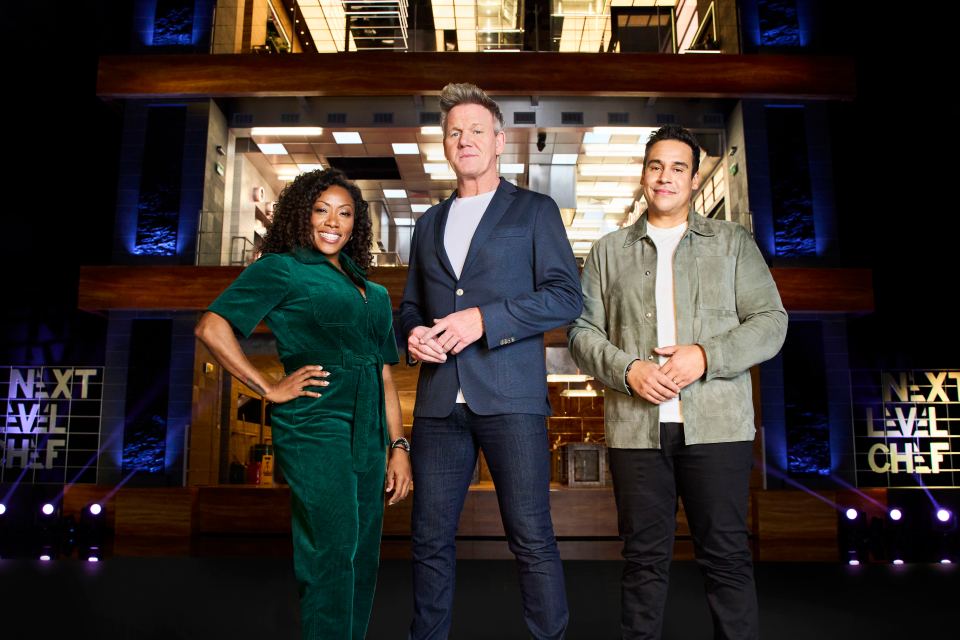 Gordon produced only the third worst show of the year - pictured with his two mentors, Nyesha Arrington and Paul Ainsworth