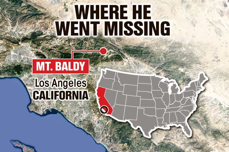 Julian was reported missing after he failed to return home from his day hike