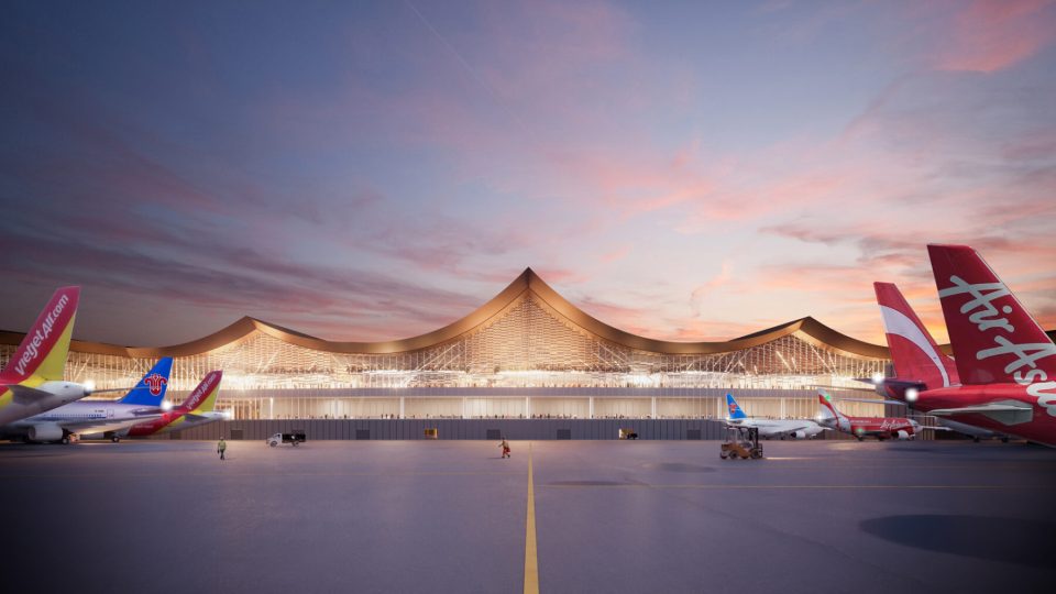 The new terminal is said to be inspired by local fishing nets