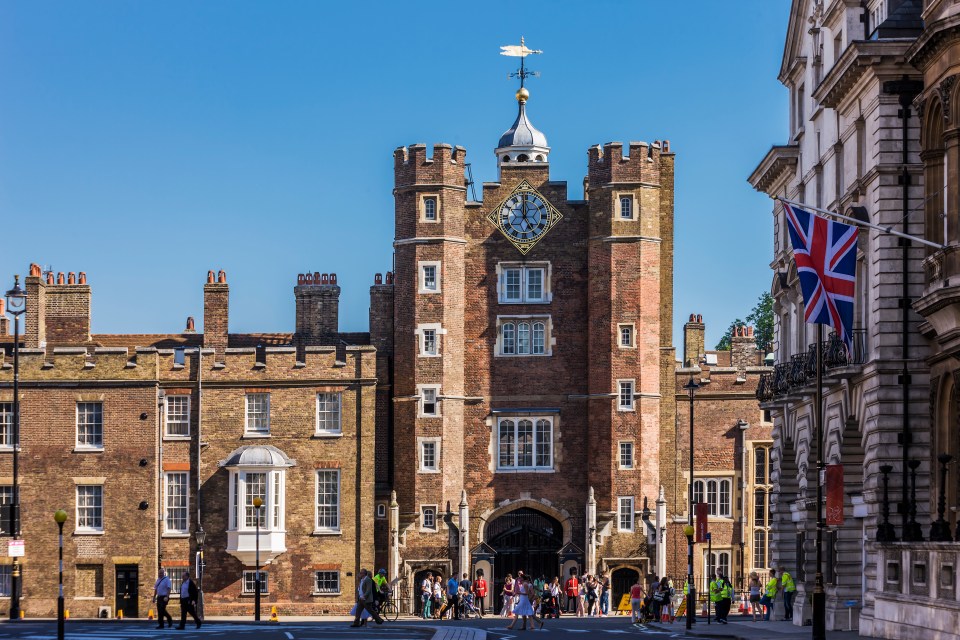 St James’ Palace ranks higher than the much grander Buckingham Palace