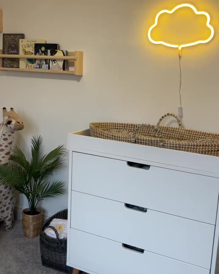 Lucy showed off her baby's nursery as she prepares to give birth