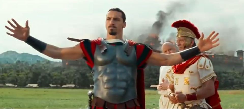 Zlatan Ibrahimovic stars as a Roman centurion in the new Asterix movie