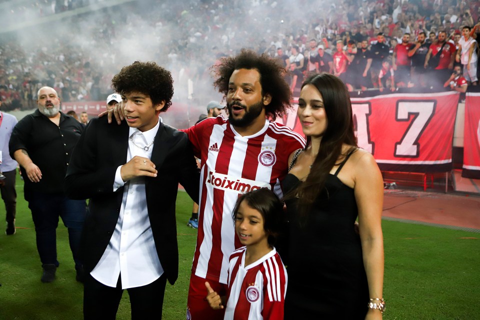 Enzo is following in the footsteps of his father and Real Madrid legend Marcelo, who now plays for Olympiacos