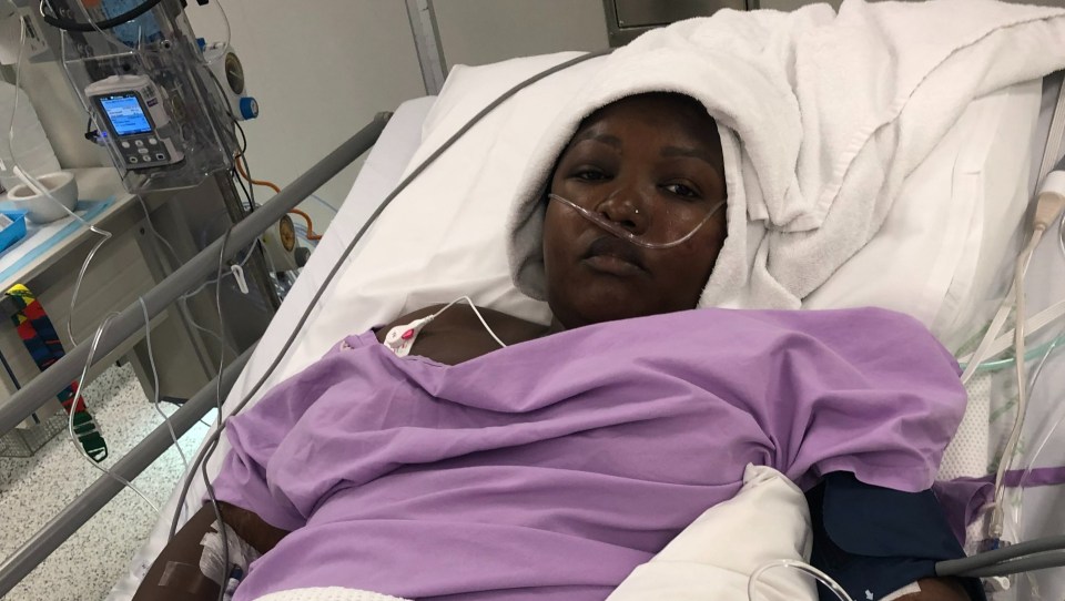 Passenger Winnie Da Silva is in hospital following the horror accident