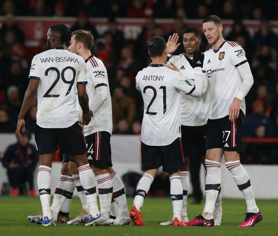 Manchester United ran out 3-0 winners against Nottingham Forest