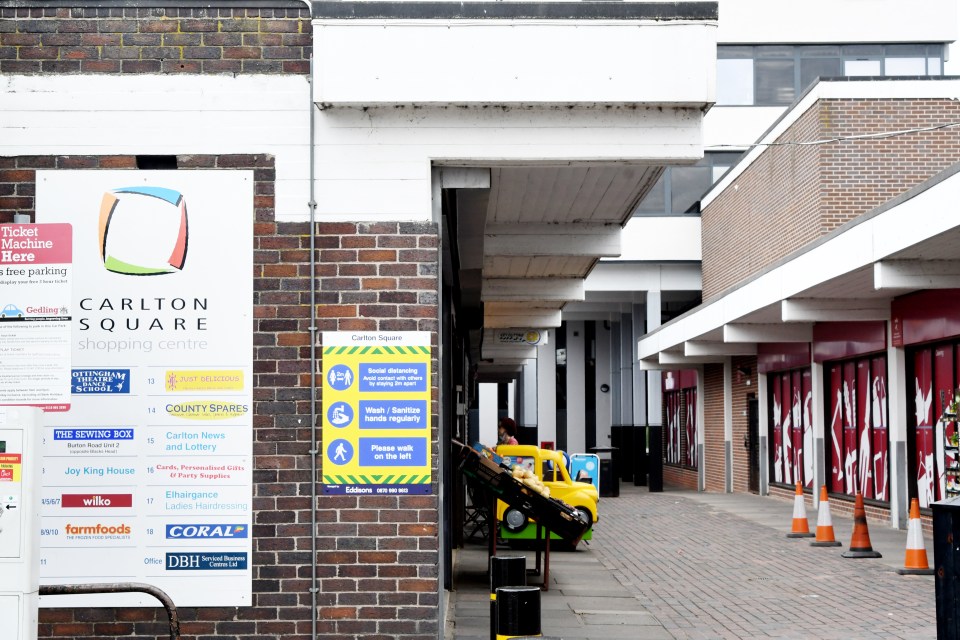 The shopping centre was once abuzz with residents, but is now eerily quiet