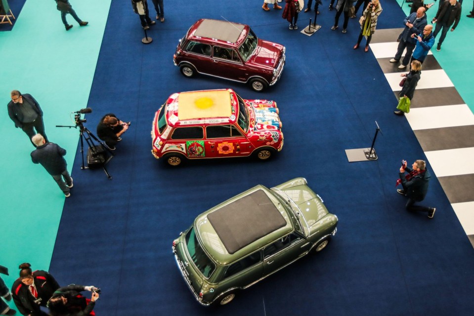 Three Mini Coopers owned by members of the Beatles have been reunited for the first time in 55 years