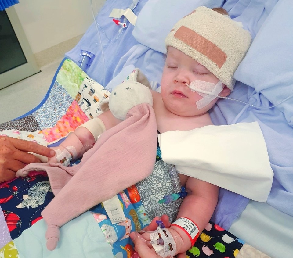 Little Millie ended up in hospital after an accident involving a shopping trolley