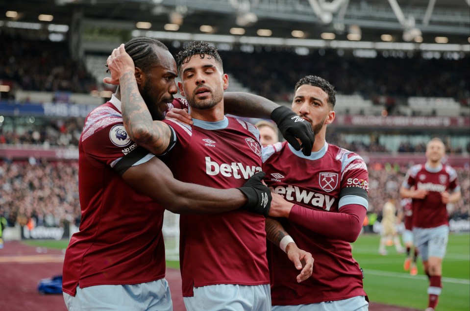 Former Chelsea star Emerson Palmieri earned West Ham a point