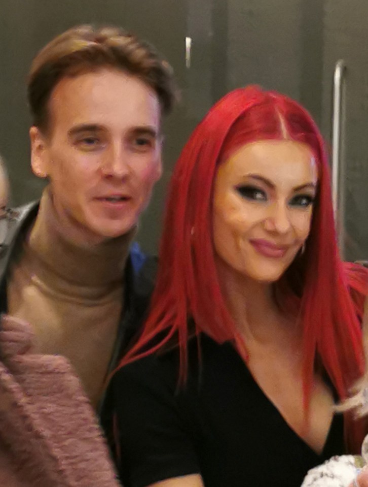 Joe and Dianne were all smiles as they posed for a snap