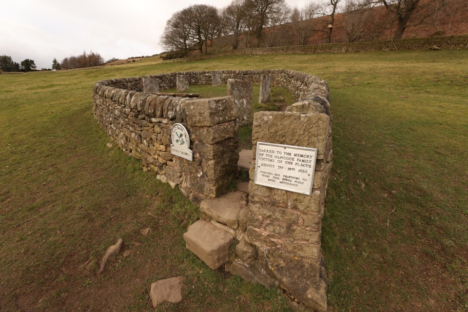 A memorial burial site from the time of the plague