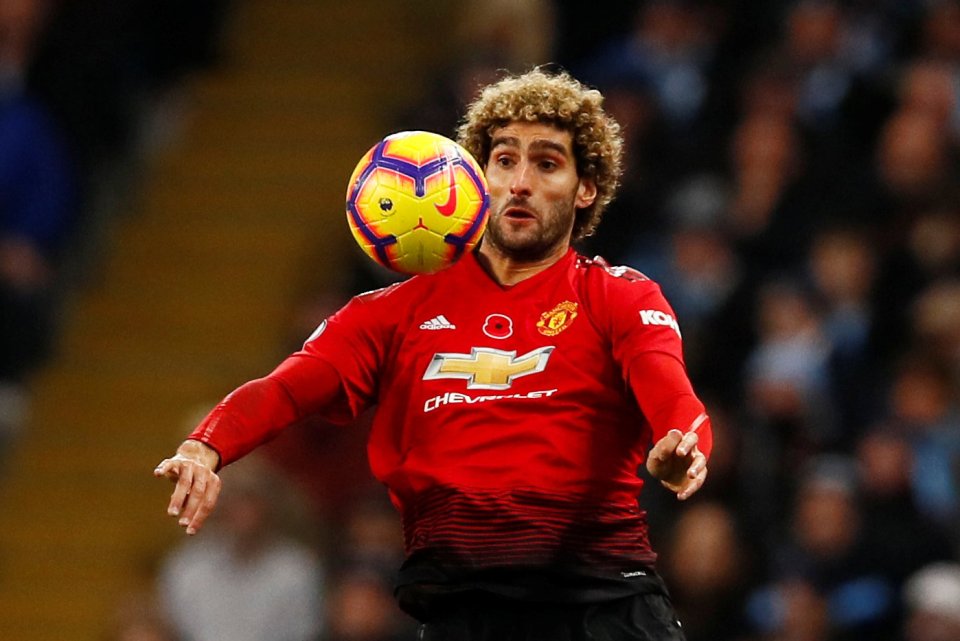 The tactical tweak reminded fans of Marouane Fellaini's time at Old Trafford