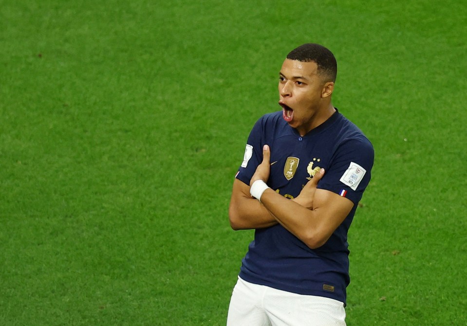 Kylian Mbappe's trademark celebration is recognised worldwide