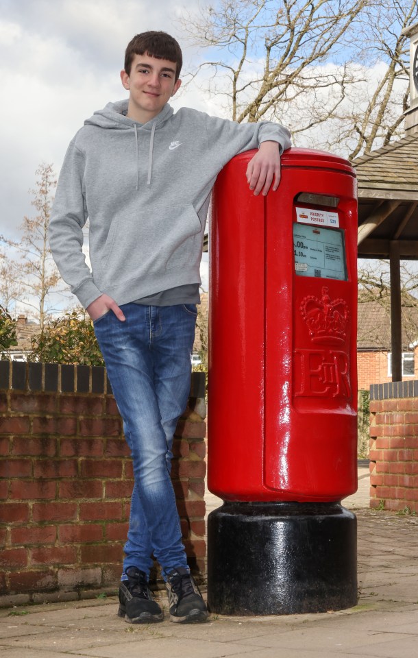 At age ten, Harvey was the same size as 5ft 6in mum Michelle, 47