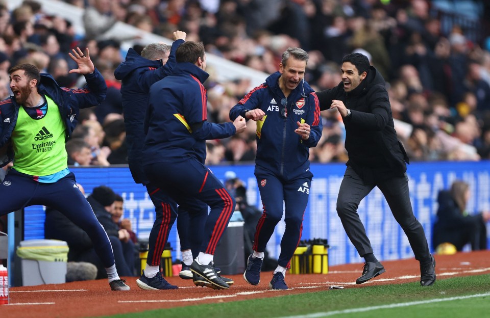 Mikel Arteta's mood turned from frustration to delight