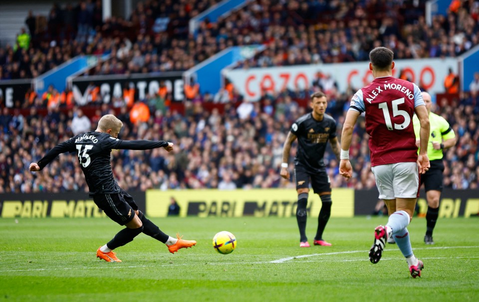 Oleksandr Zinchenko rifled into the bottom corner for 2-2