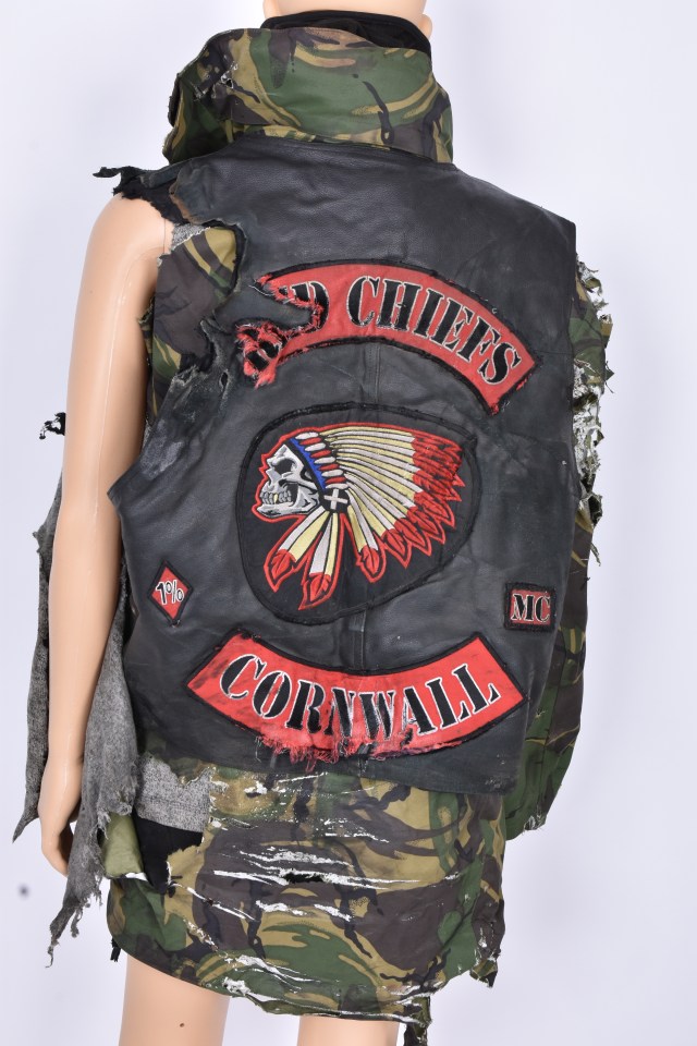 The jacket worn by biker David Crawford