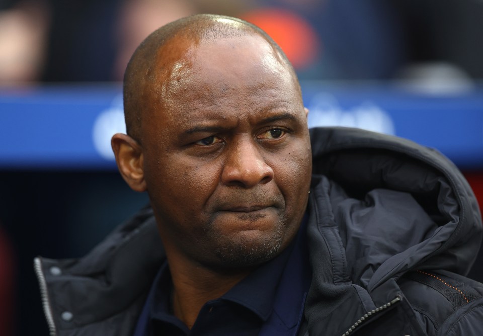 Patrick Vieira may have cause for concern over Crystal Palace's performance