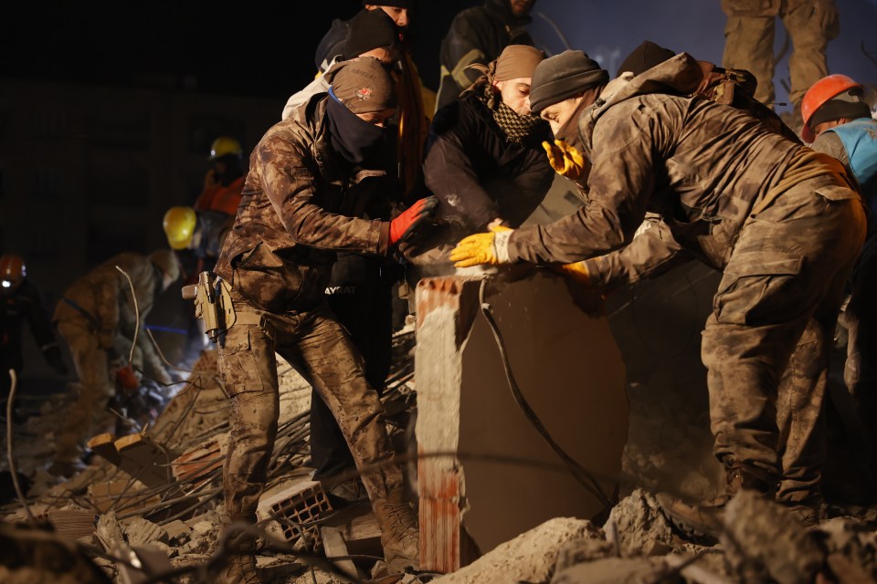 Rescuers are picking through the rubble to find survivors