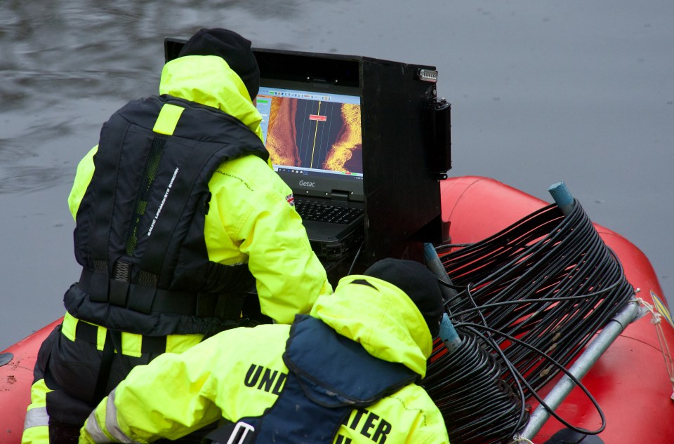 Sonar equipment was brought in as part of the search on February 6