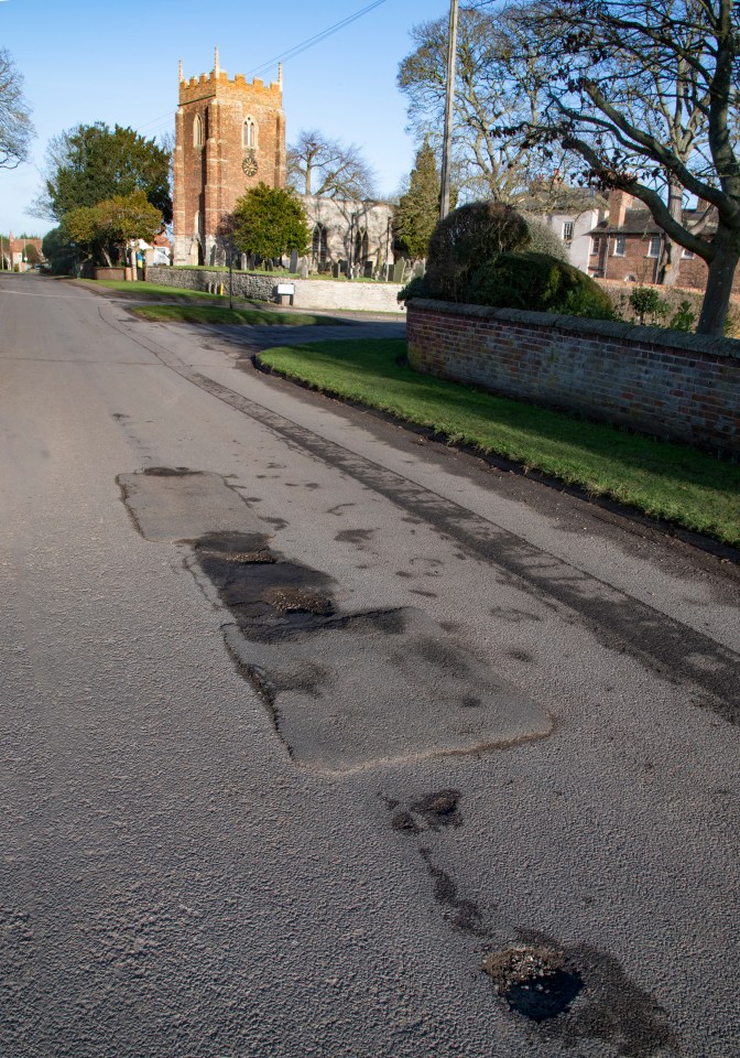 The council appears to have filled up one hole while neglecting another adjacent to it