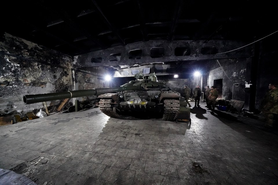 The military hardware was captured or left behind as Putin's troops retreated