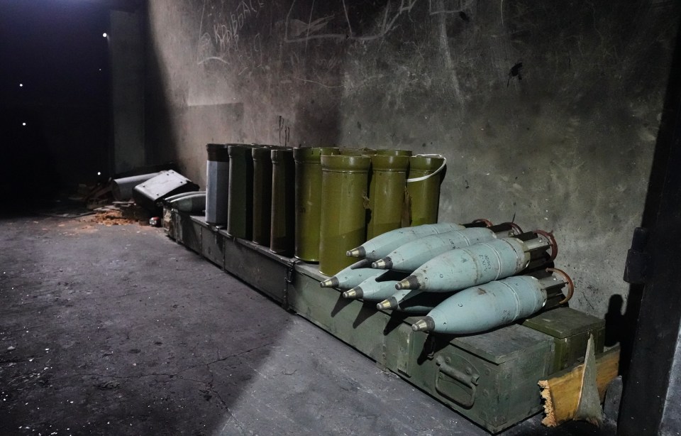 Weapons were also seized from the retreating Russians