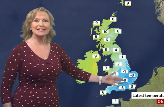 Carol Kirkwood was missing from BBC Breakfast again this morning