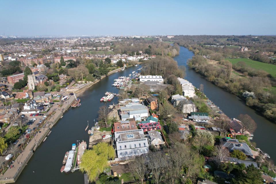 The unique spot is found along the River Thames in Twickenham