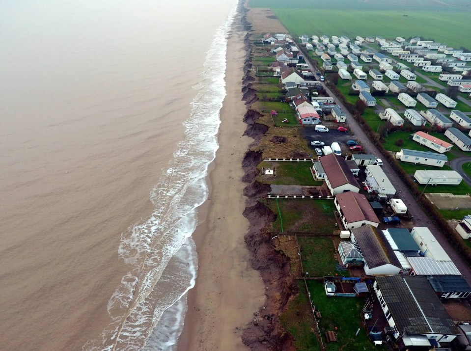 The only suggestion of the area's once booming trade is Skipsea Sands Holiday Park