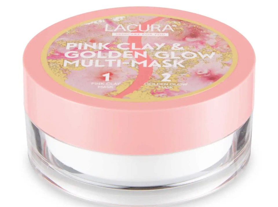 But Aldi’s Lacura pink clay dual mask is just £2.99