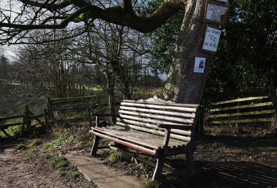 The mum’s phone was found still connected on a bench