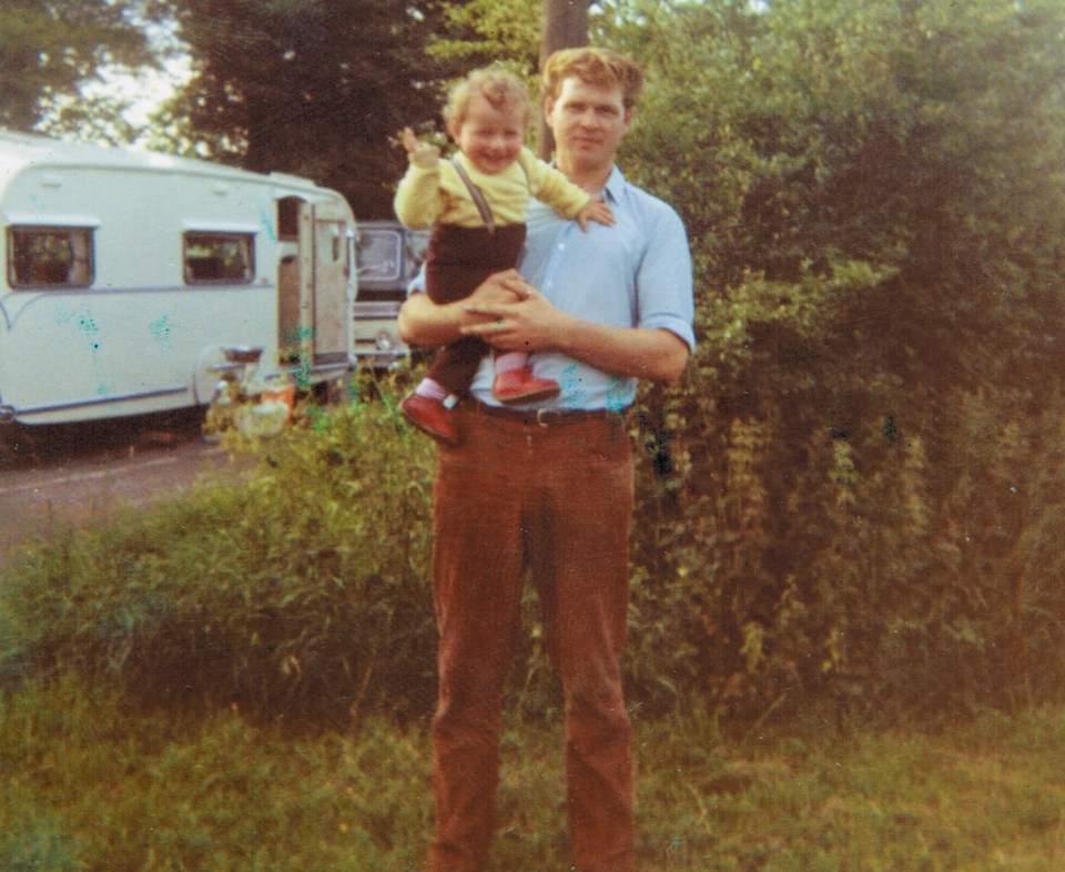 Alfie, seen here when he was nine months old, grew up in a caravan on a lay-by