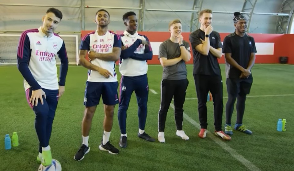 KSI filmed a video with the trio alongside fellow YouTubers ChrisMD and Miniminter