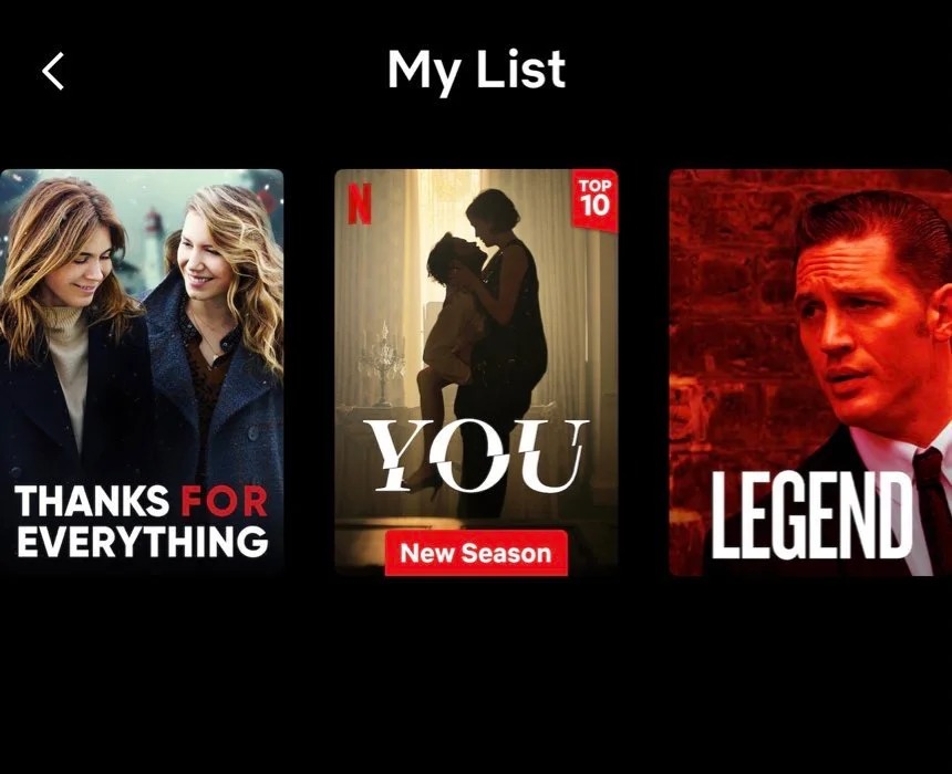 The hidden message was written out through a string of cleverly picked titles listed on Netflix