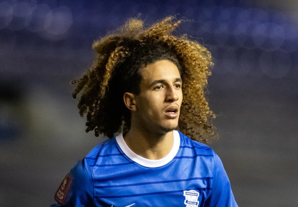 Hannibal Mejbri scored his first goal for Birmingham against West Brom